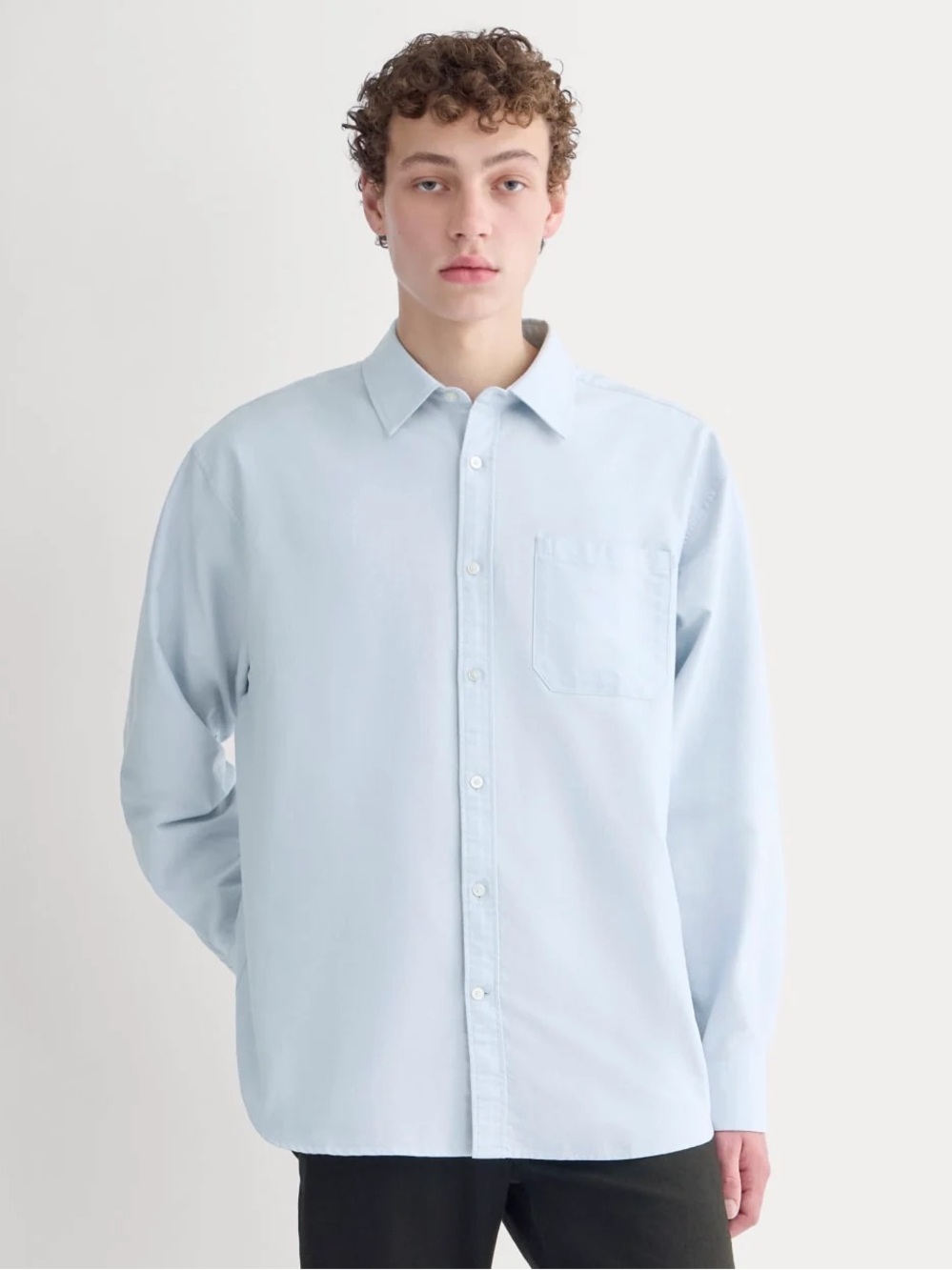 Everlane Men’s Oversized Oxford Shirt Light Blue Size M NWT